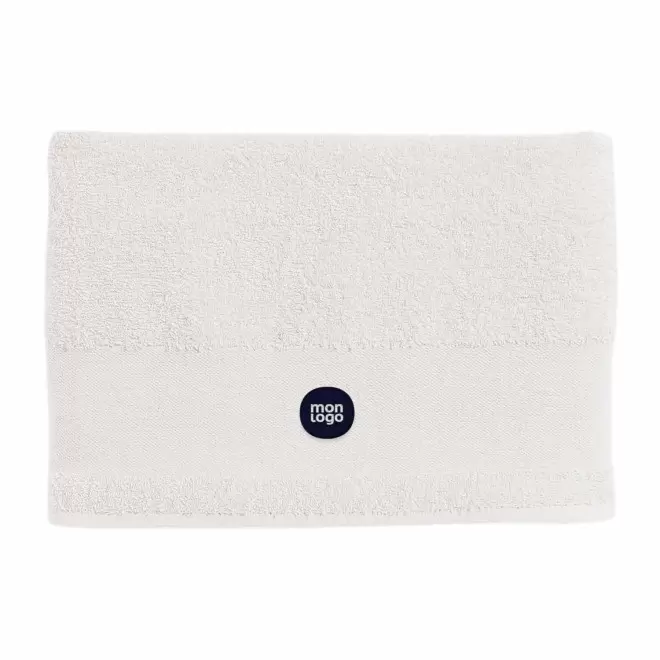SERVIETTE DE TOILETTE PERSONNALISÉE BLANC 50x100 CM 'ISLAND'