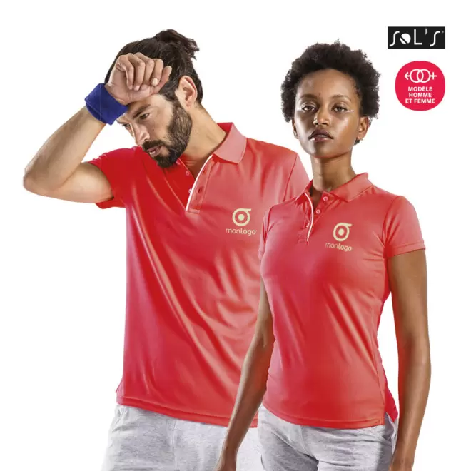 POLO PUBLICITAIRE RESPIRANT FEMME 'PERFORMER' 180 GR/M²