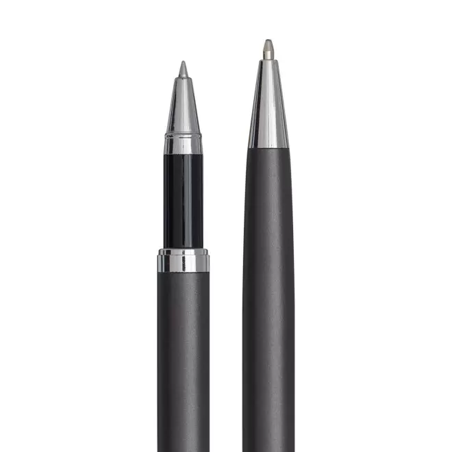 PARURE STYLO BILLE PUBLICITAIRE & ROLLER GRAVÉS 'COURBEVOIE'