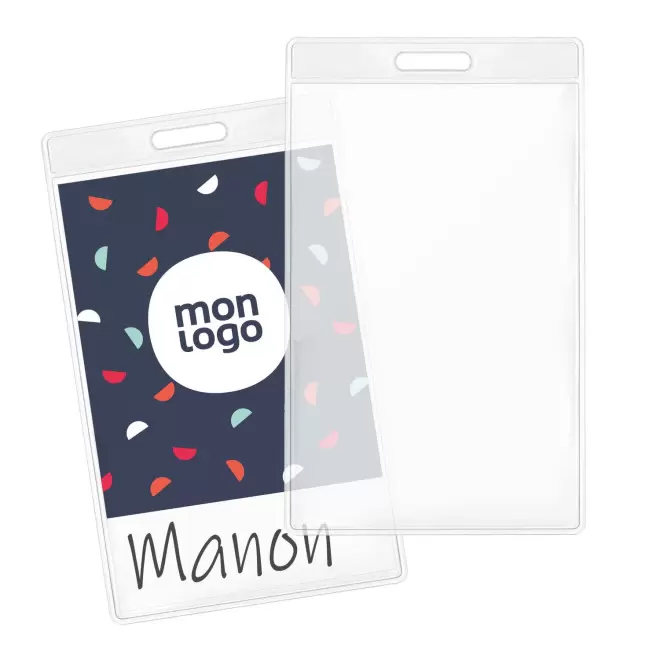 PORTE BADGE VERTICAL PUBLICITAIRE 'BULA'