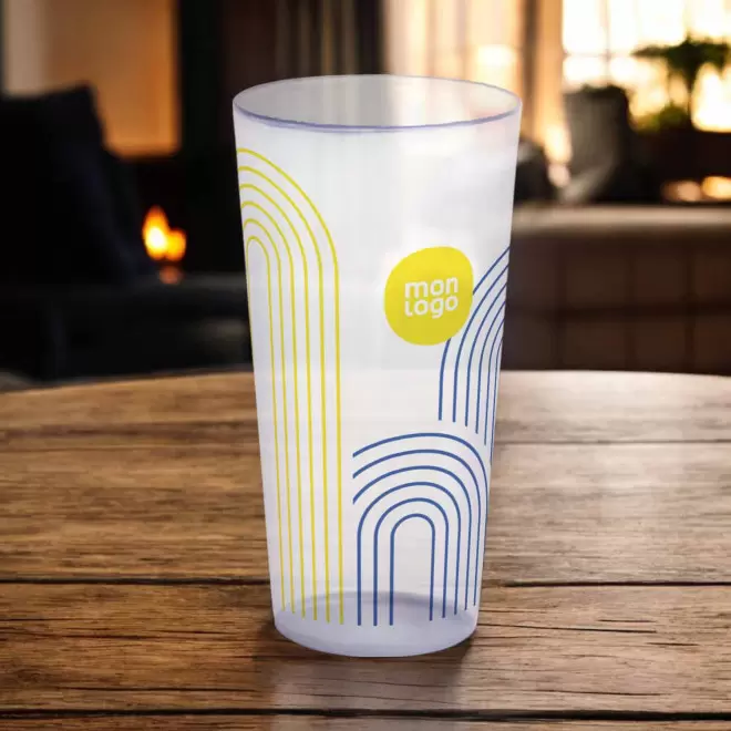 GOBELET PERSONNALISÉ RÉUTILISABLE QUADRI 60 CL 'CUP'