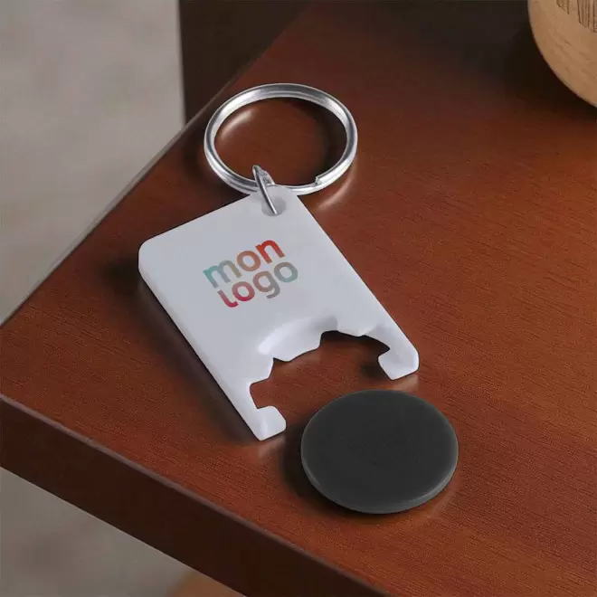 PORTE CLÉS PUBLICITAIRE JETON 'TOKEN'