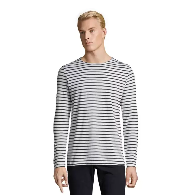 MARINIÈRE PUBLICITAIRE COL ROND HOMME 'MARINE' 150GR/M²