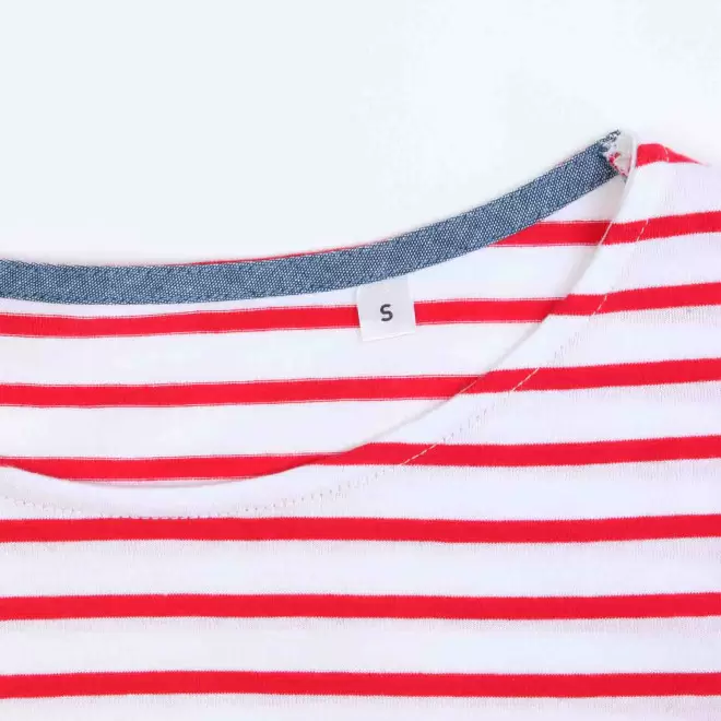 MARINIÈRE PUBLICITAIRE COL ROND FEMME 'MARINE' 150GR/M²