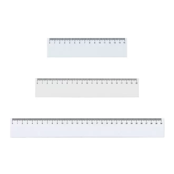 RÈGLE BLANCHE RIGIDE PUBLICITAIRE 'REGLUS'