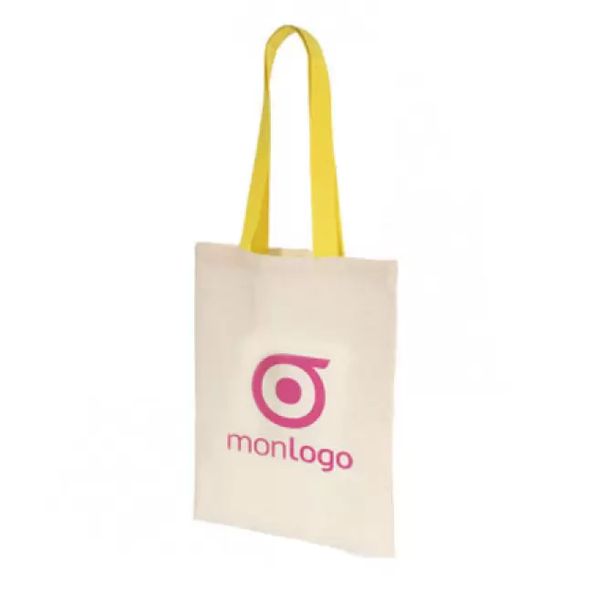 TOTE BAG PUBLICITAIRE COTON ANSES LONGUES 'MINI AURIANA' 130 GR/M²