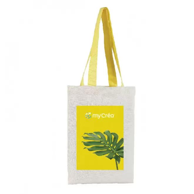 TOTE BAG PUBLICITAIRE COTON ANSES LONGUES 'MINI AURIANA' 130 GR/M²