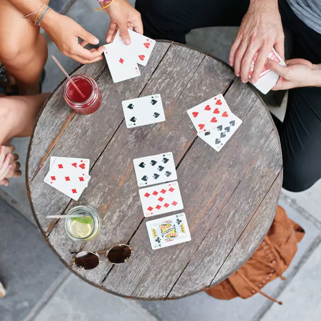 JEU DE 54 CARTES PUBLICITAIRE 'FLUSH'