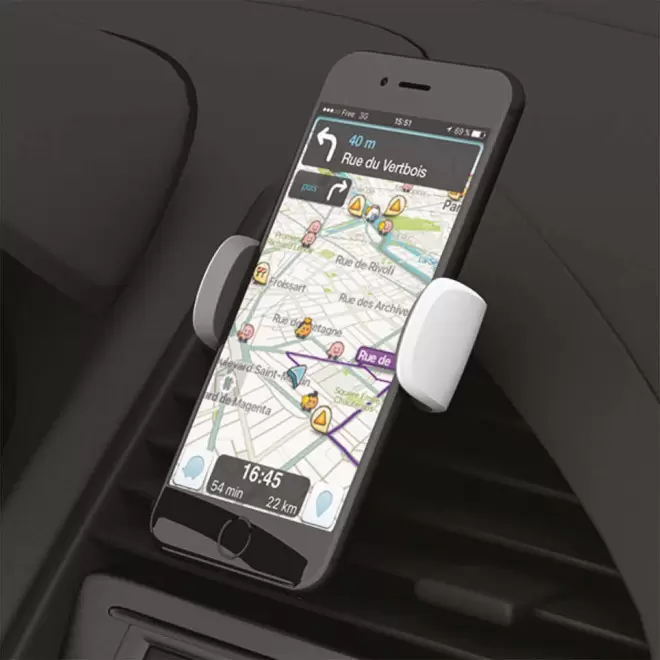 SUPPORT TÉLÉPHONE PERSONNALISABLE POUR VOITURE AKASHI® 'HIGHWAY'