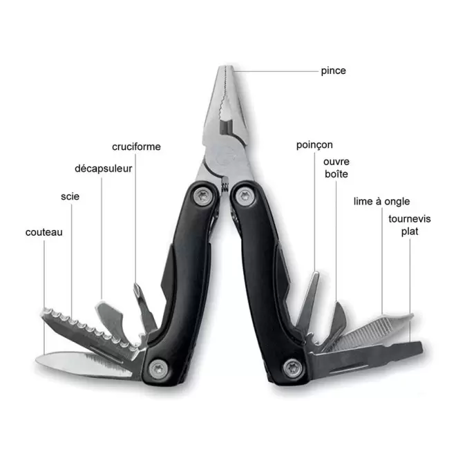 PINCE PUBLICITAIRE 6 FONCTIONS 'GYVER'