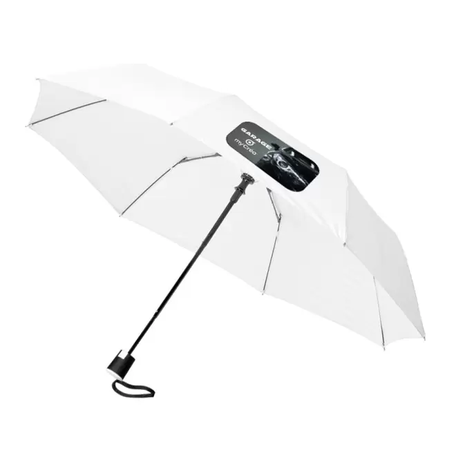 PARAPLUIE PERSONNALISÉ PLIABLE TEMPÊTE AUTOMATIQUE EN QUADRICHROMIE 'WESTPORT'