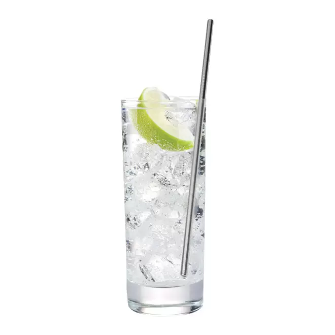 PAILLE EN MÉTAL RÉUTILISABLE PUBLICITAIRE 'ZOUP'