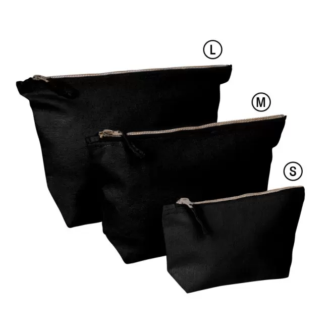 TROUSSE DE TOILETTE PERSONNALISABLE NOIRE 'VALENTINE'