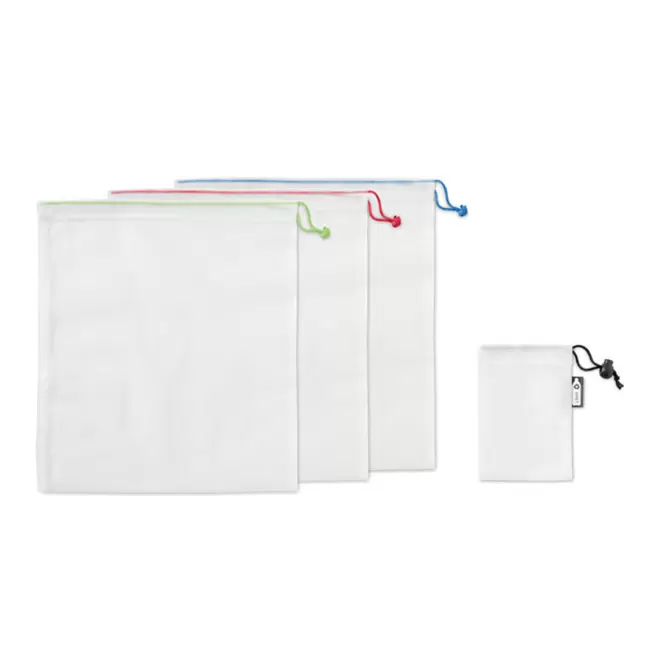 ENSEMBLE DE 3 SACS FILETS PUBLICITAIRES 'VEGGIE'