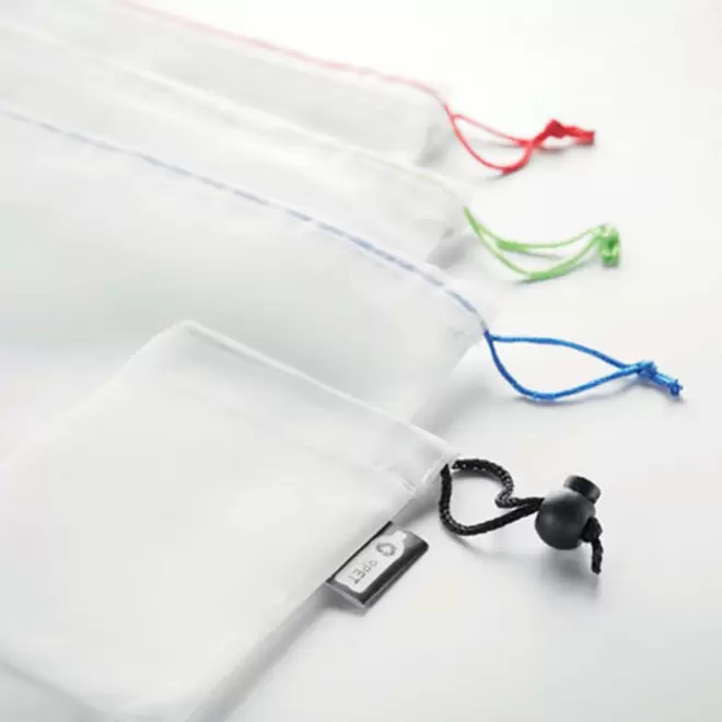 ENSEMBLE DE 3 SACS FILETS PUBLICITAIRES 'VEGGIE'