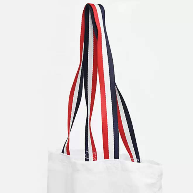 TOTE BAG PERSONNALISÉ AVEC ANSES RAYÉES 'ÉTOILE'