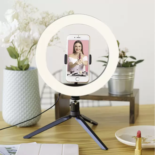 RING LIGHT PERSONNALISÉE AVEC TRÉPIED LIVOO® 'SPOTLIGHT'