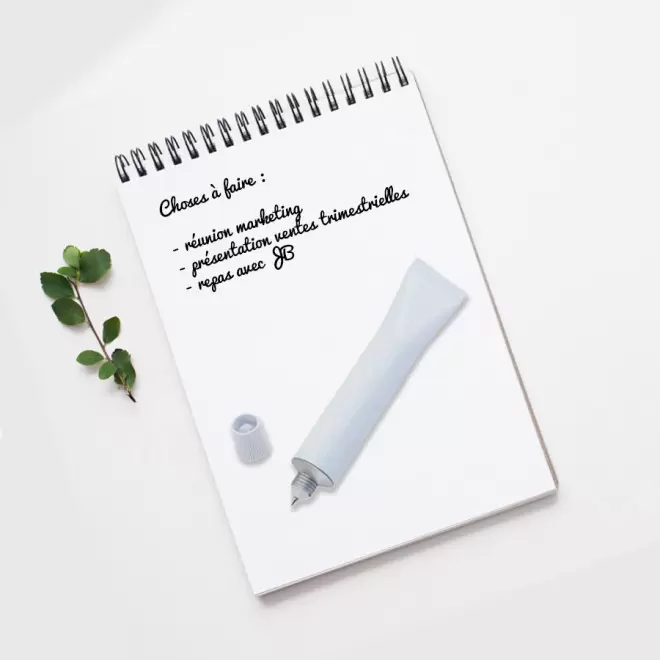 STYLO PUBLICITAIRE EN FORME DE TUBE 'CRÈME'