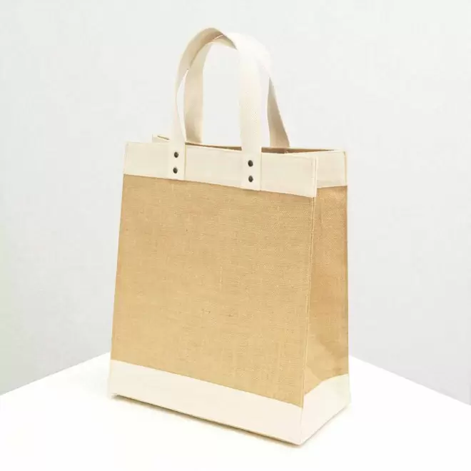 CABAS PERSONNALISABLE EN JUTE ANSES COTON 'KENDRACK'