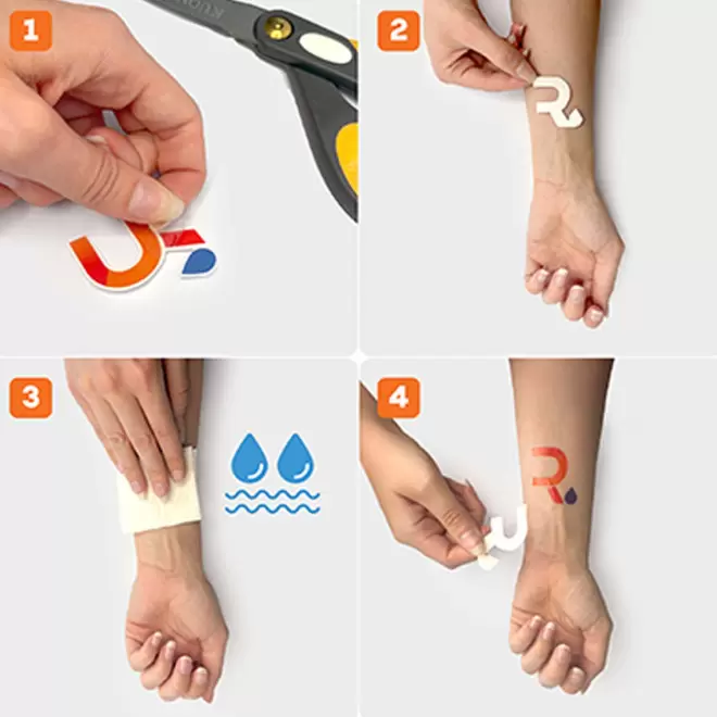 TATOUAGE EPHEMERE PERSONNALISE NOIR 'MAORO'