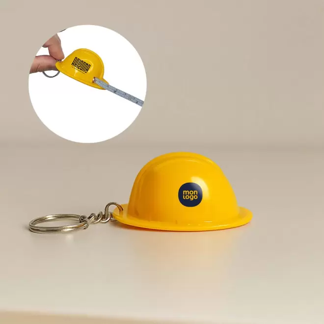 PORTE CLE CASQUE METRE PERSONNALISABLE 'CASCO'