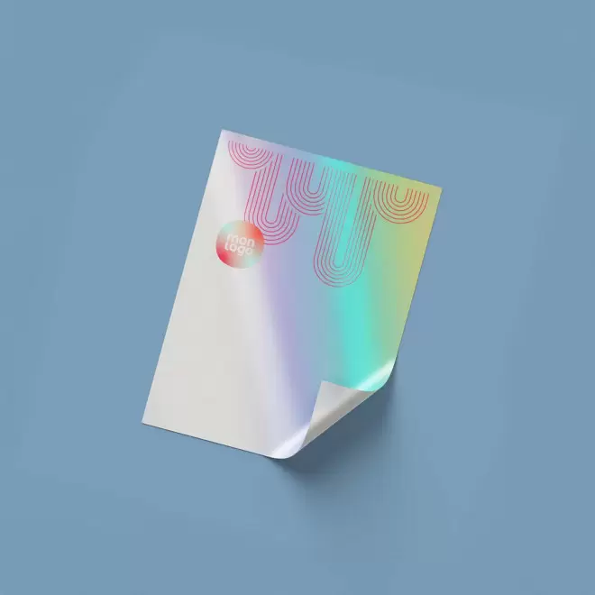 STICKER HOLOG RECTANGLE PERSONNALISE 'KLISTER HOLO'