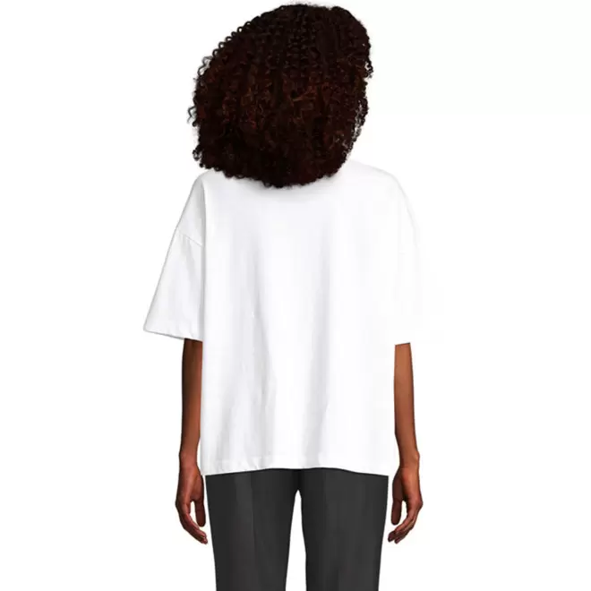 TEE SHIRTPERSONNALISABLE OVERSIZE BLANC FEMME 'BOXY'