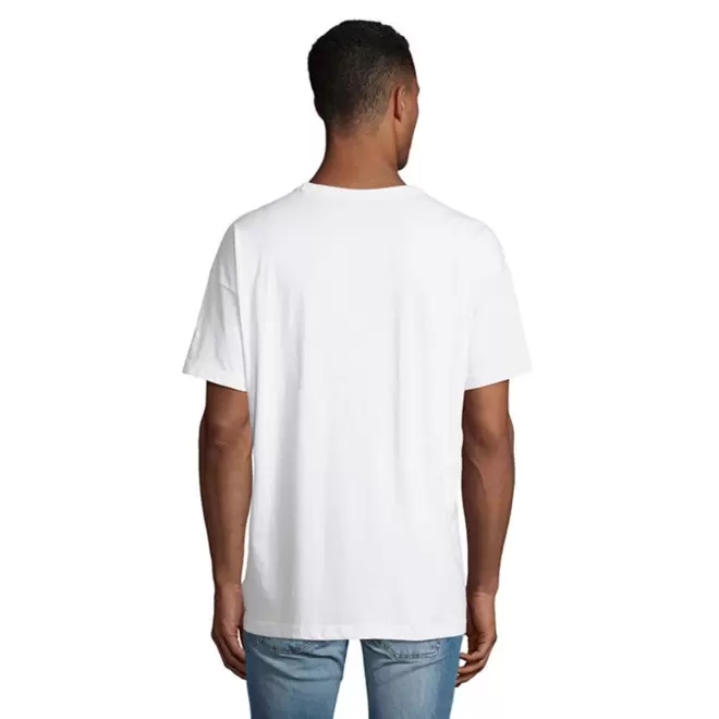 TEE SHIRTPERSONNALISABLE OVERSIZE BLANC HOMME 'BOXY'