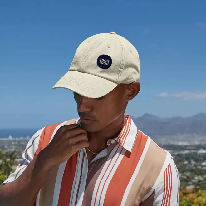 CASQUETTE VINTAGE PROFIL BAS PERSONNALISABLE 'KAPICA'