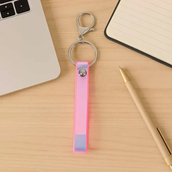 PORTE CLES PERSONNALISABLE HOLOGRAPHIQUE 'AVICO'