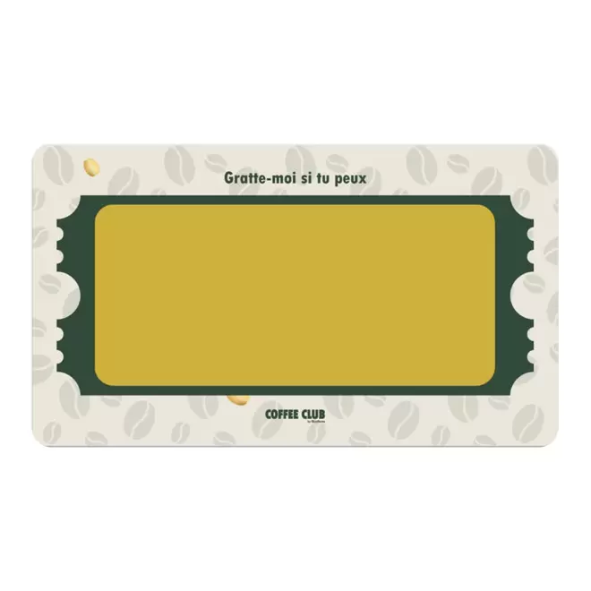 TICKET A GRATTER PERSONNALISABLE 'GRATIX' 8.5X5.4CM