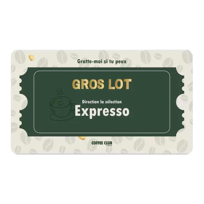 TICKET A GRATTER PERSONNALISABLE 'GRATIX' 8.5X5.4CM