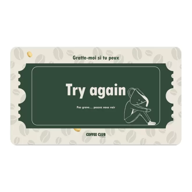 TICKET A GRATTER PERSONNALISABLE 'GRATIX' 8.5X5.4CM