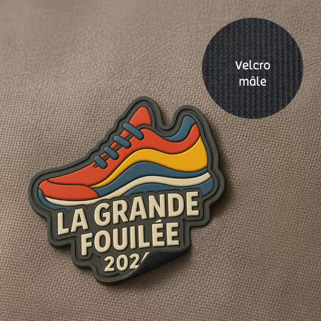 ECUSSON PVC VELCRO PERSONNALISABLE 'CRAT' 5X5CM
