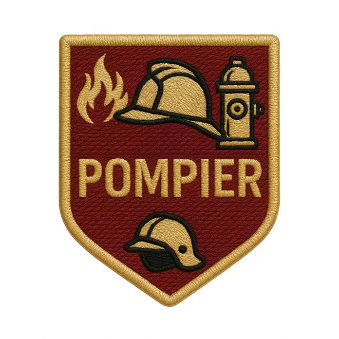 ECUSSON BRODE VELCRO PERSONNALISABLE 'CRAT' 5X5CM