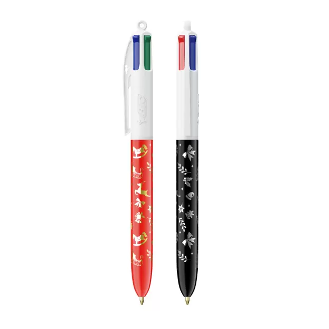 PACK PERSONNALISABLE 3 STYLOS 4 COULEURS BIC® 'STYLBOX'