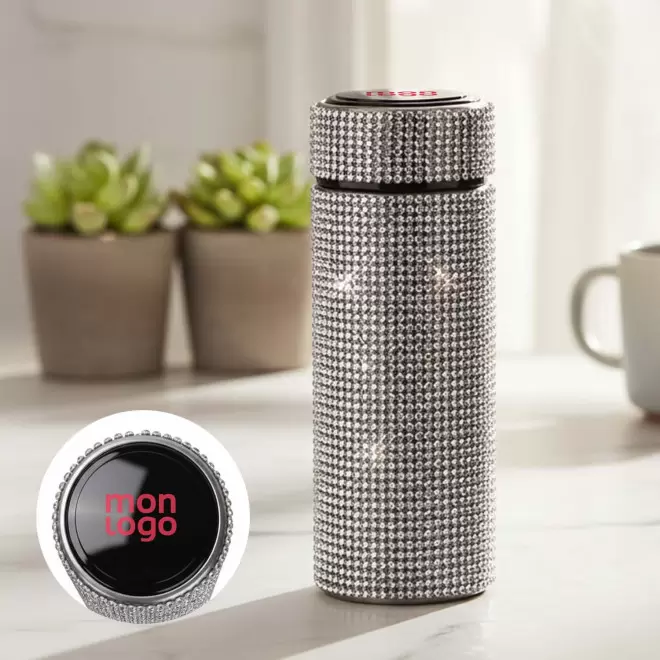 BOUTEILLE ISOTHERME PERSONNALISABLE 'UTAH STRASS'