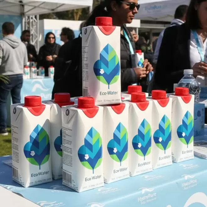 BOUTEILLE EAU EN CARTON 330ML PERSONNALISABLE 'HYDRATON'