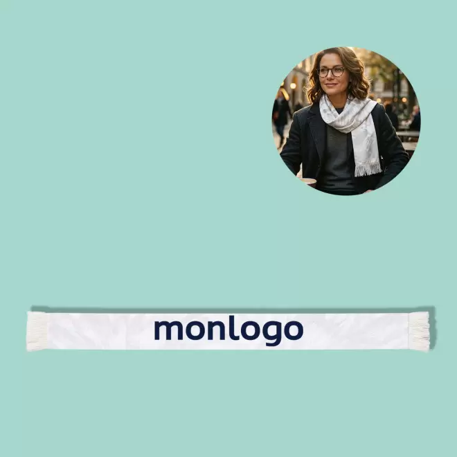 ECHARPE SUPPORTER SATIN PERSONNALISABLE 'STADIUM SUBLIME'