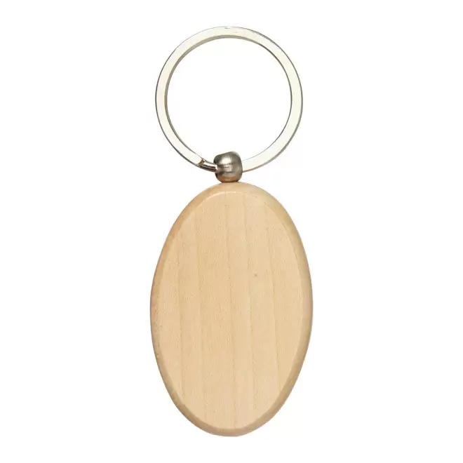 PORTE CLES EN BOIS PERSONNALISABLE 'WOODIE OVALE'