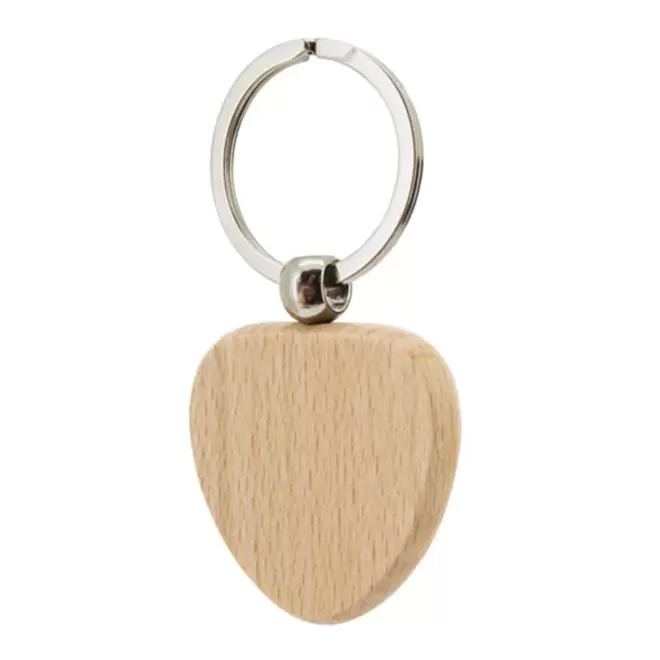 PORTE CLES EN BOIS PERSONNALISABLE 'WOODIE COEUR'