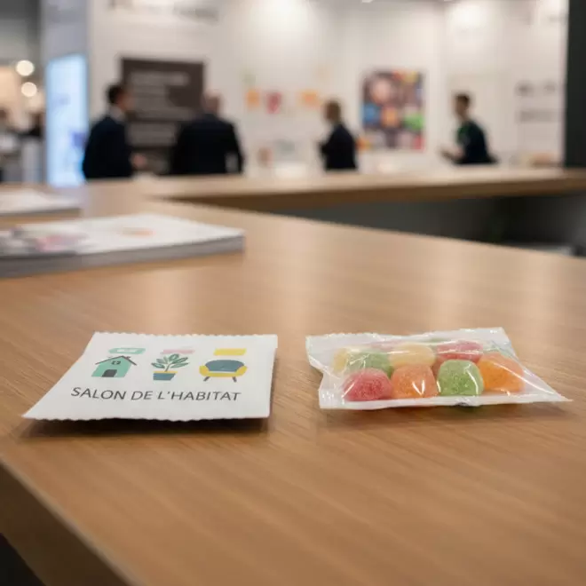 SACHET DE 10G BONBONS ACIDULES PERSONNALISABLE 'SWEETY'