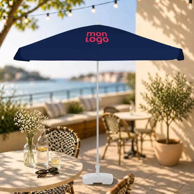 PARASOL CARRE PERSONNALISABLE 'BEACHCALOR VOLETS'
