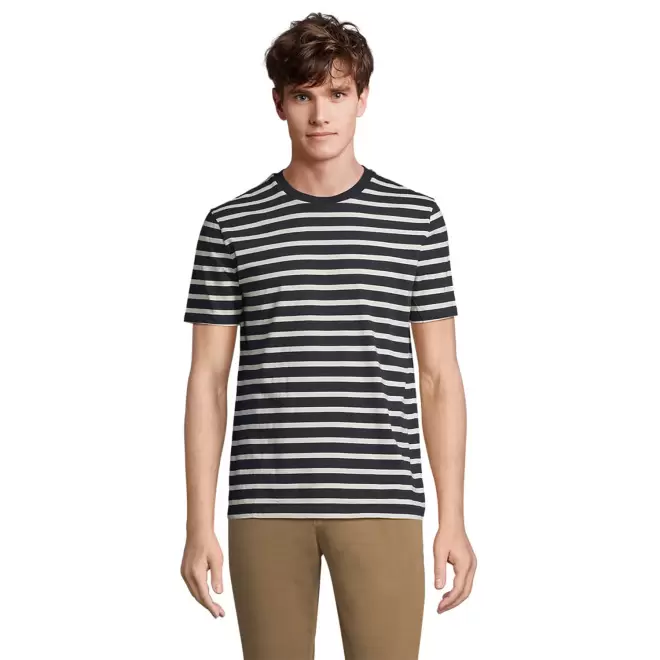 TEE SHIRT PERSONNALISABLE MIXTE RAYURES 'LEGEND'