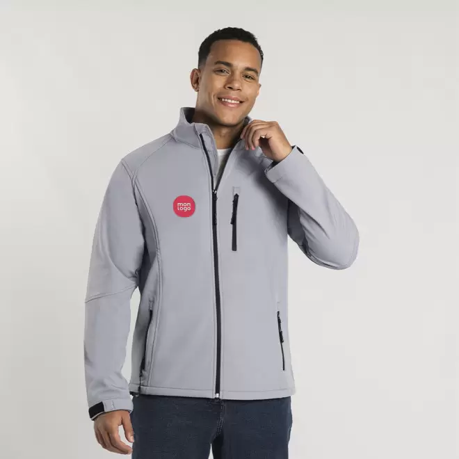 VESTE SOFTSHELL MIXTE 2 COUCHES PERSONNALISABLE 'MOLTA'