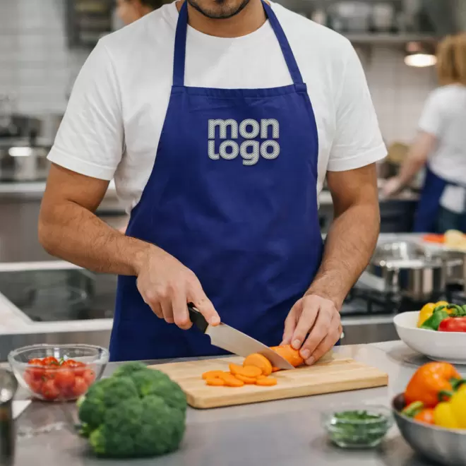 TABLIER SANS POCHE PERSONNALISE 'CUISTO RECYCLE'