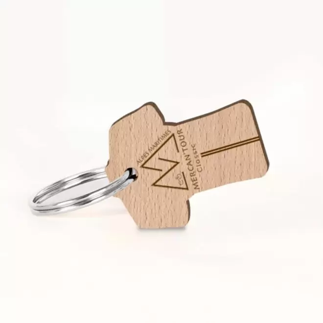 PORTE CLES ENGAGE EN BOIS PERSONNALISABLE 'SESAME'