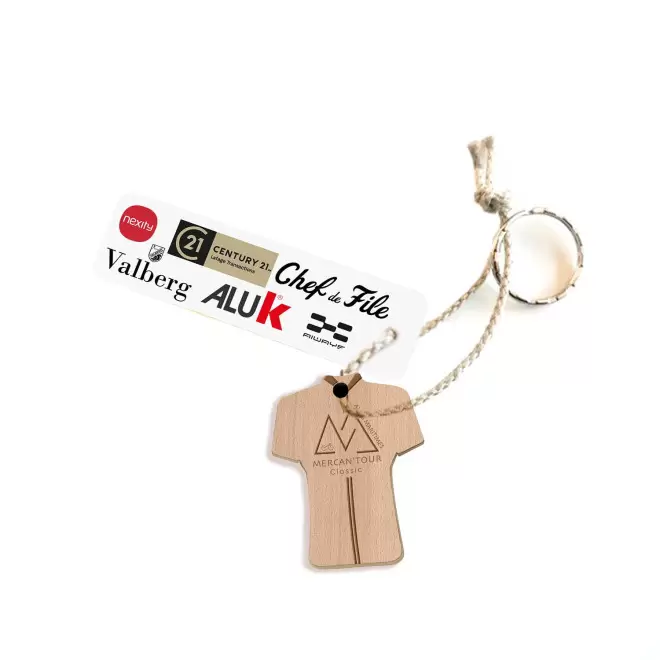 PORTE CLES ENGAGE EN BOIS PERSONNALISABLE 'SESAME'