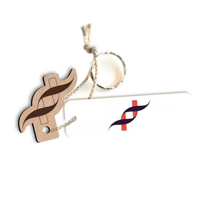 PORTE CLE ENGAGE EN BOIS PERSONNALISABLE 'SESAME'