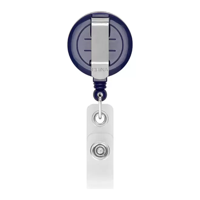 PORTE BADGE DEROULEUR PERSONNALISABLE 'DISTUBI ROND'